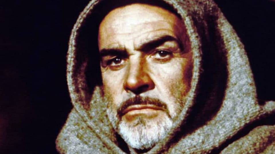 Sean Connery ve filmu podle Umberta Eca Jméno růže